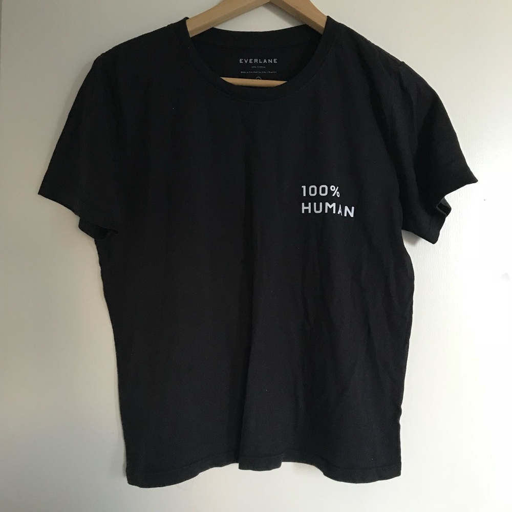 SOLD Everlane 100% Human Woman Box-Cut Tee